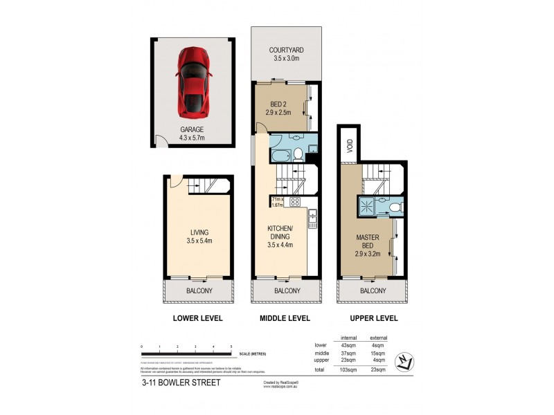 3/11 Bowler Street, Paddington QLD 4064 Floorplan