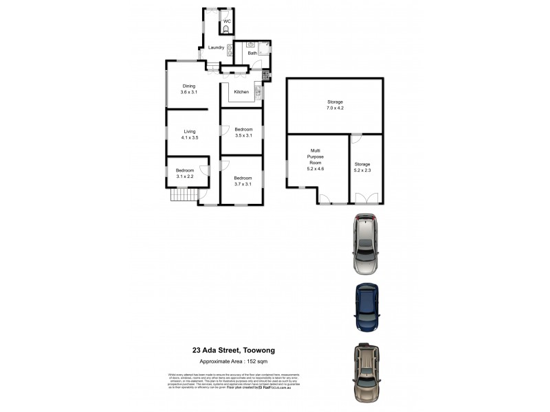 23 Ada Street, Toowong QLD 4066 Floorplan