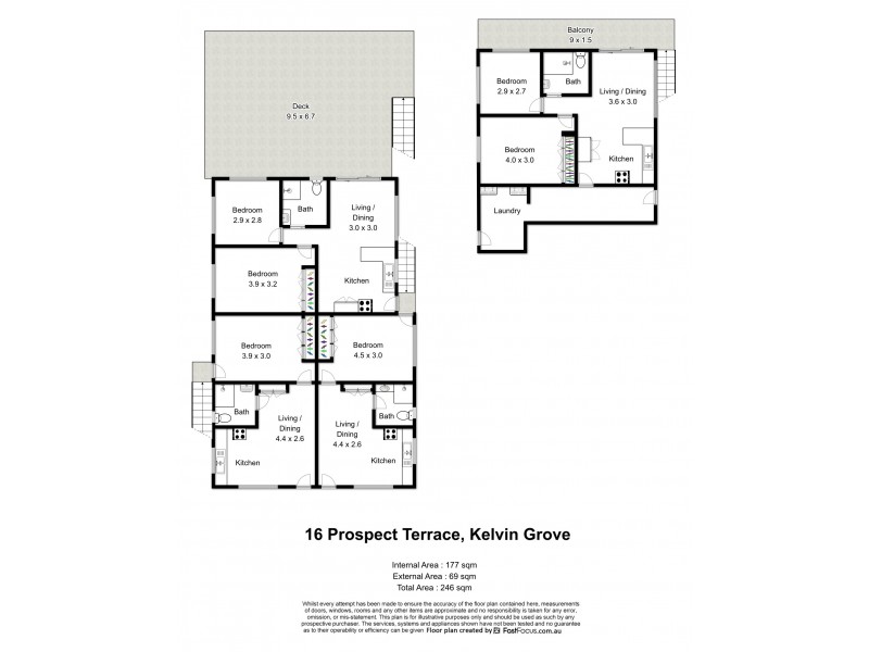 16 Prospect Terrace, Kelvin Grove QLD 4059 Floorplan