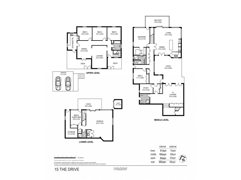 15 The Drive, Bardon QLD 4065 Floorplan