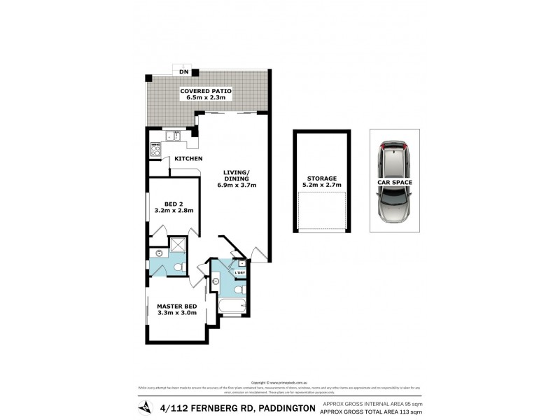 4/112 Fernberg Road, Paddington QLD 4064 Floorplan