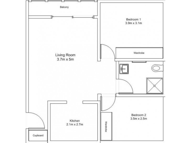 2/25 Gordon Street, Milton QLD 4064 Floorplan