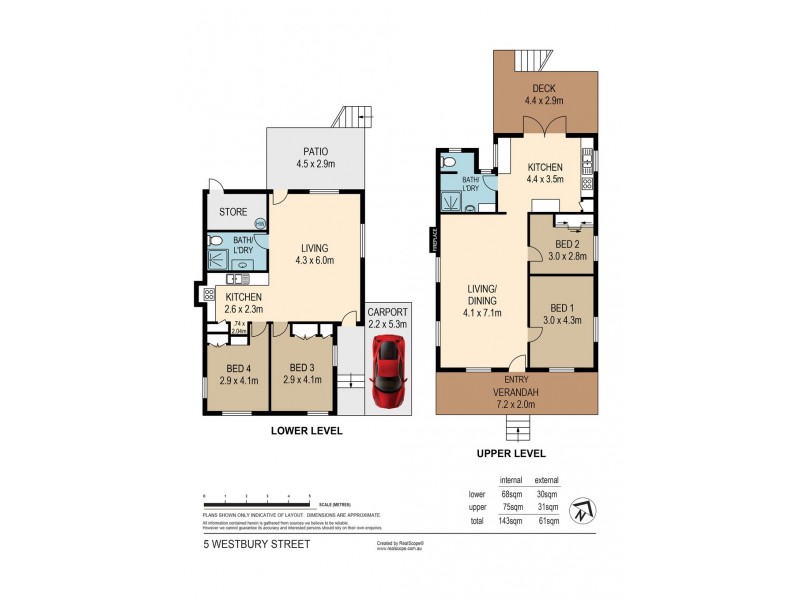 5 Westbury Street, Red Hill QLD 4059 Floorplan