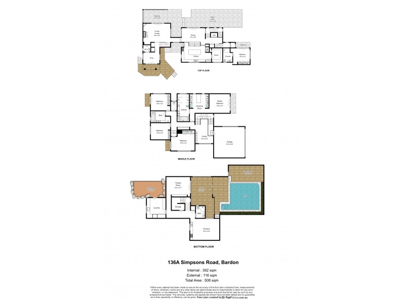 136A Simpsons Road, Bardon QLD 4065 Floorplan