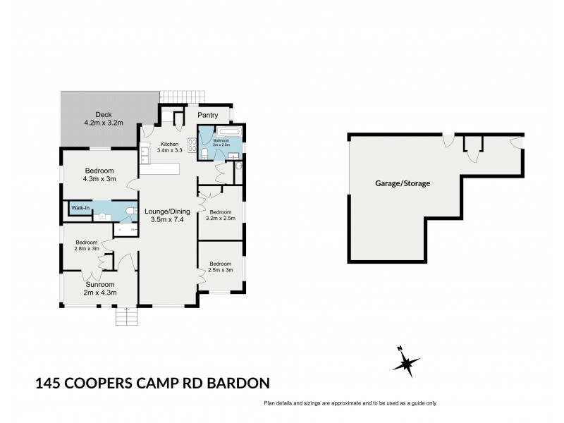 145 Coopers Camp Road, Bardon QLD 4065 Floorplan