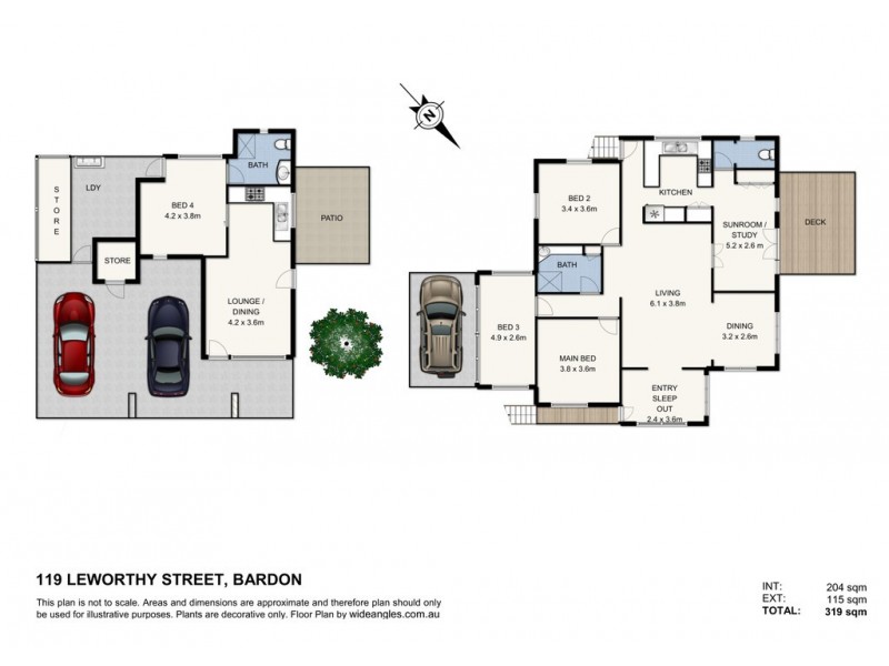 119 Leworthy Street, Bardon QLD 4065 Floorplan