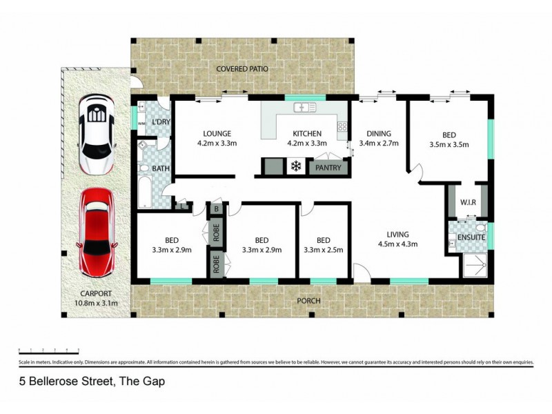 5 Bellerose Street, The Gap QLD 4061 Floorplan
