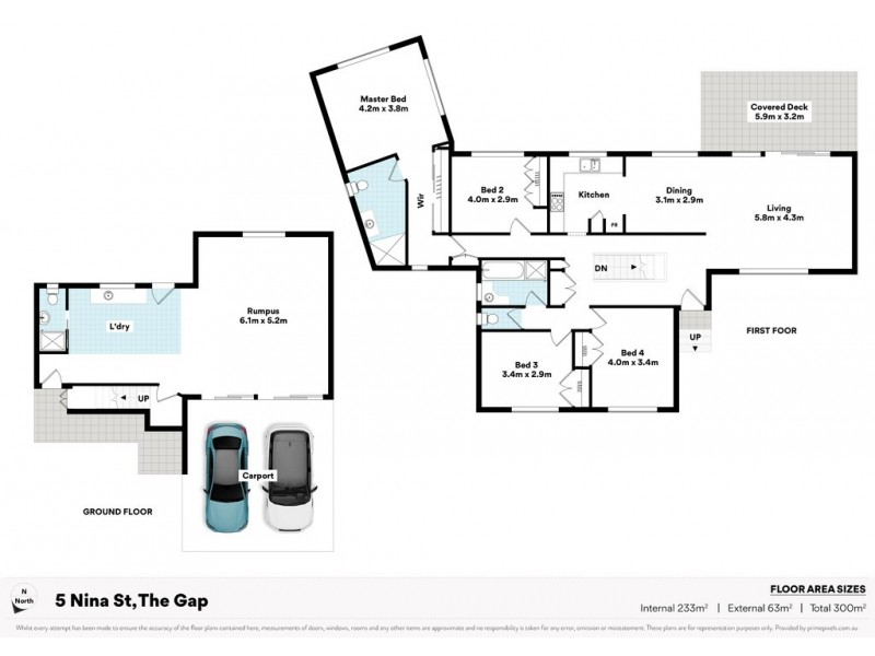 5 Nina Street, The Gap QLD 4061 Floorplan