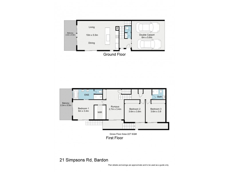 2/21 Simpsons Road, Bardon QLD 4065 Floorplan