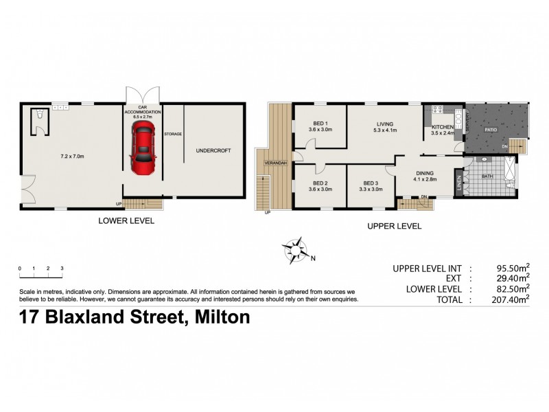 17 Blaxland Street, Milton QLD 4064 Floorplan