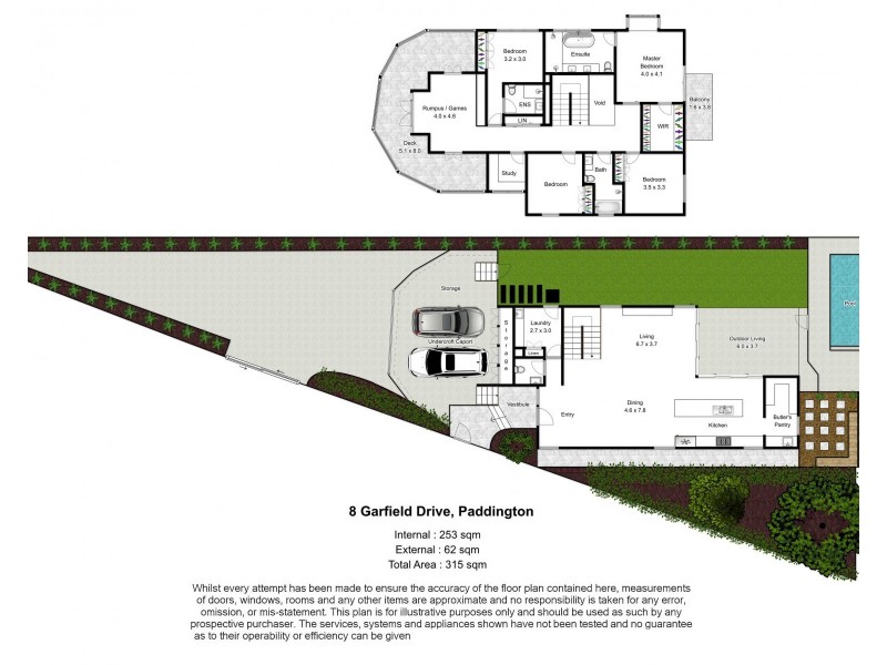 8 Garfield Drive, Paddington QLD 4064 Floorplan
