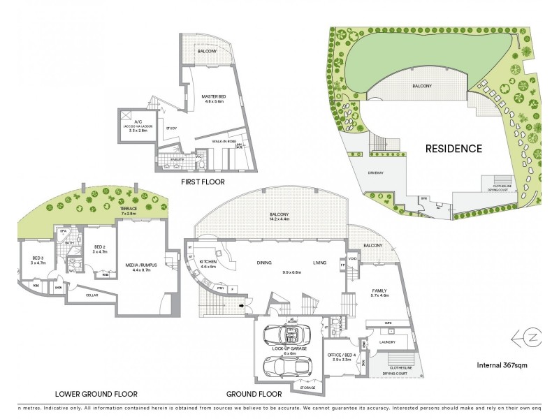 “House 3″ 58 Tristania Drive, Bardon QLD 4065 Floorplan