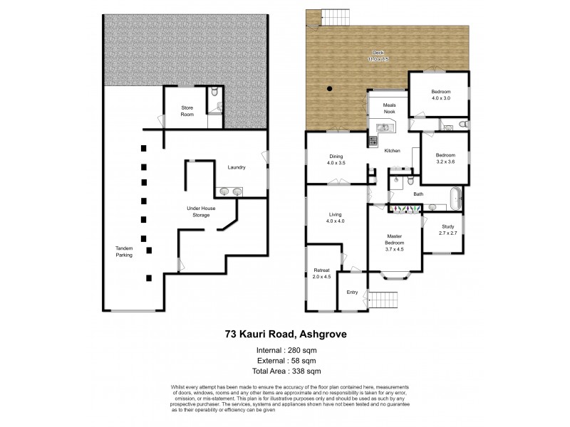 73 Kauri Road, Ashgrove QLD 4060 Floorplan