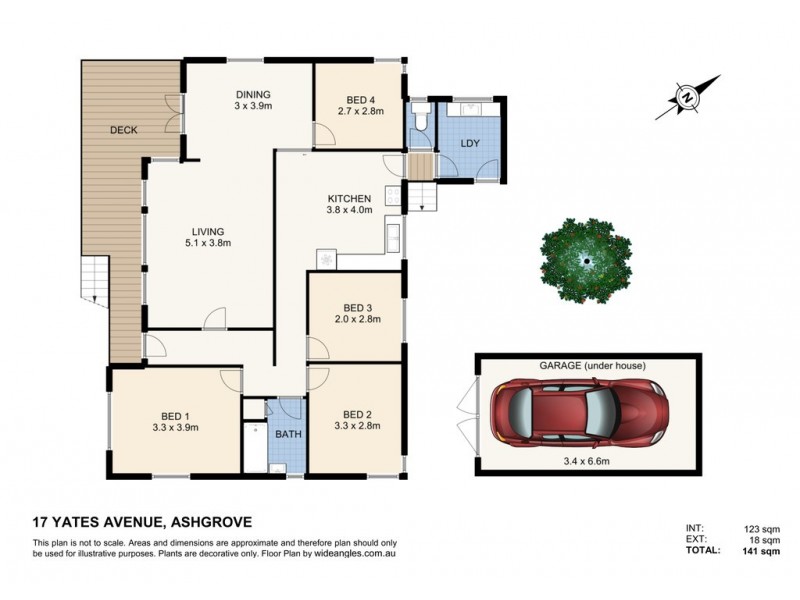 17 Yates Avenue, Ashgrove QLD 4060 Floorplan