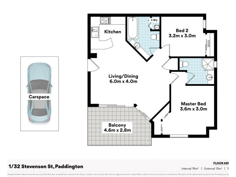 1/32 Stevenson Street, Paddington QLD 4064 Floorplan