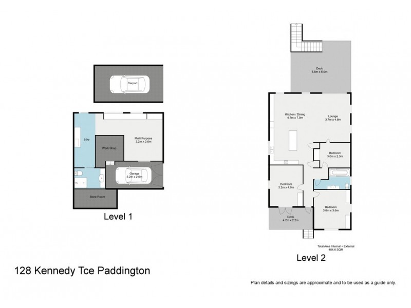128 Kennedy Terrace, Paddington QLD 4064 Floorplan