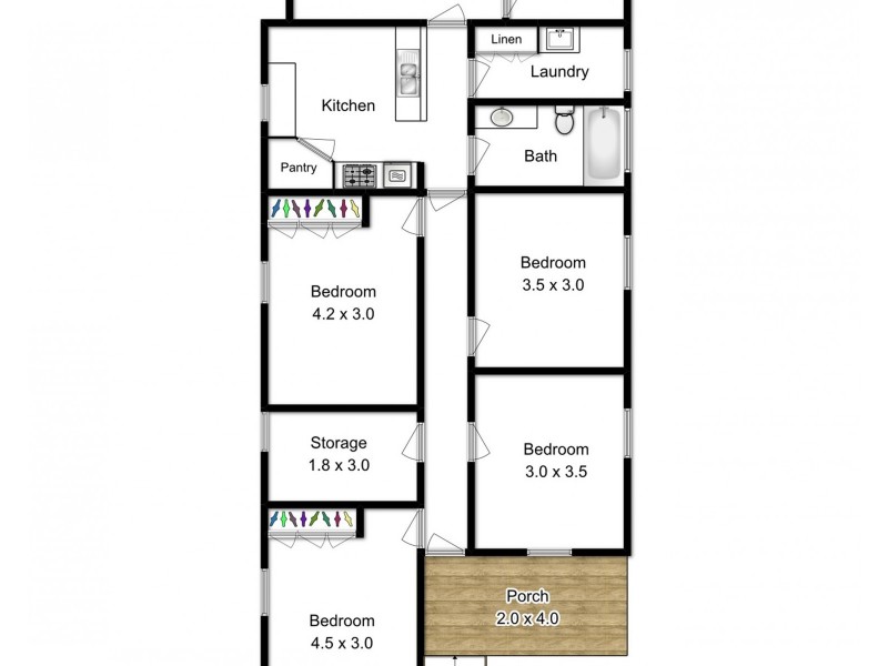 186 Latrobe Terrace, Paddington QLD 4064 Floorplan