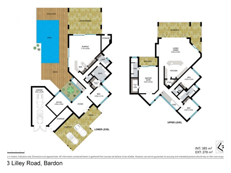 43 Lilley Road, Bardon QLD 4065 Floorplan
