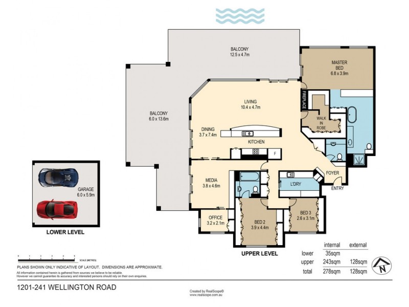 1201/241 Wellington Road, Kangaroo Point QLD 4169 Floorplan