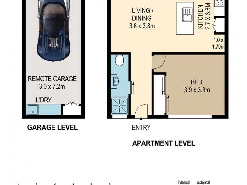 3/9 Plunkett Street, Paddington QLD 4064 Floorplan