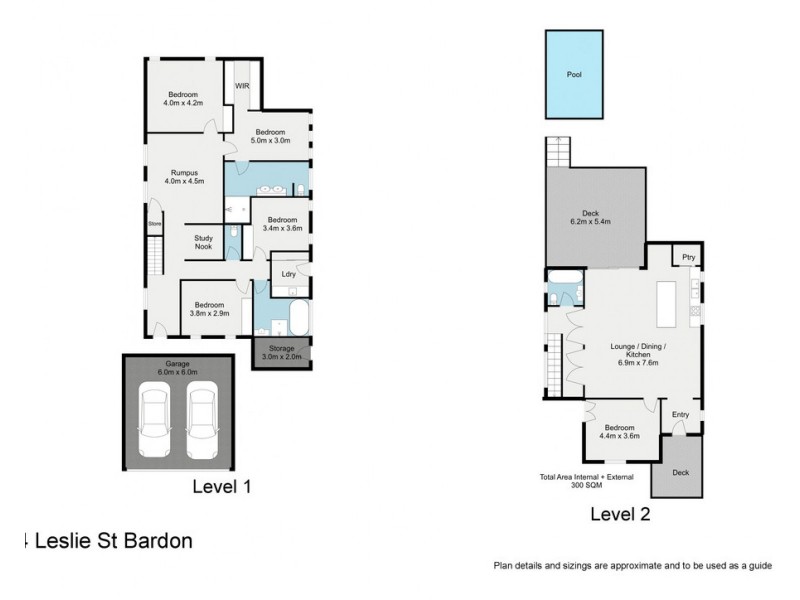 14 Leslie Street, Bardon QLD 4065 Floorplan