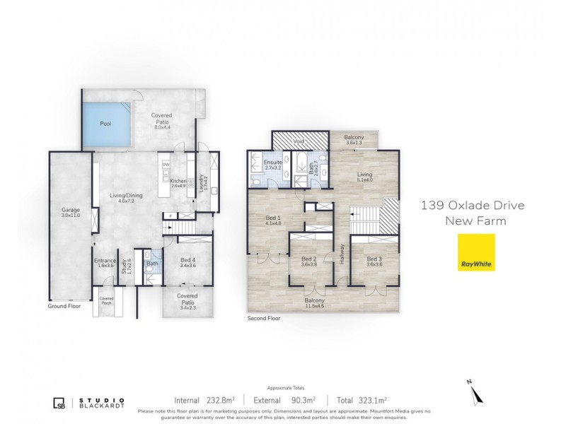 139 Oxlade Drive, New Farm QLD 4005 Floorplan