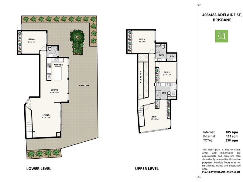 403/483 Adelaide Street, Brisbane City QLD 4000 Floorplan