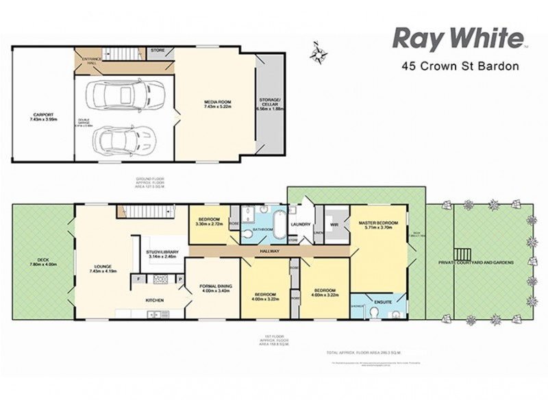 45 Crown Street, Bardon QLD 4065 Floorplan