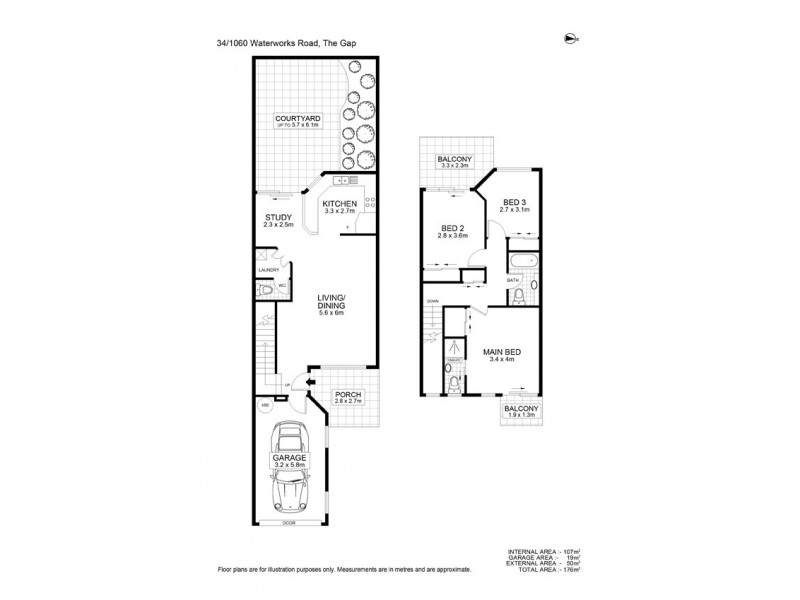 34/1060 Waterworks Road, The Gap QLD 4061 Floorplan