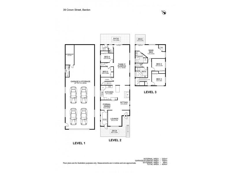 39 Crown Street, Bardon QLD 4065 Floorplan