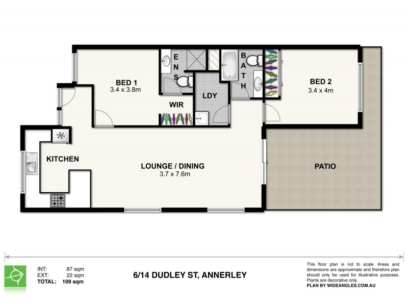 6/14 Dudley Street, Annerley QLD 4103 Floorplan