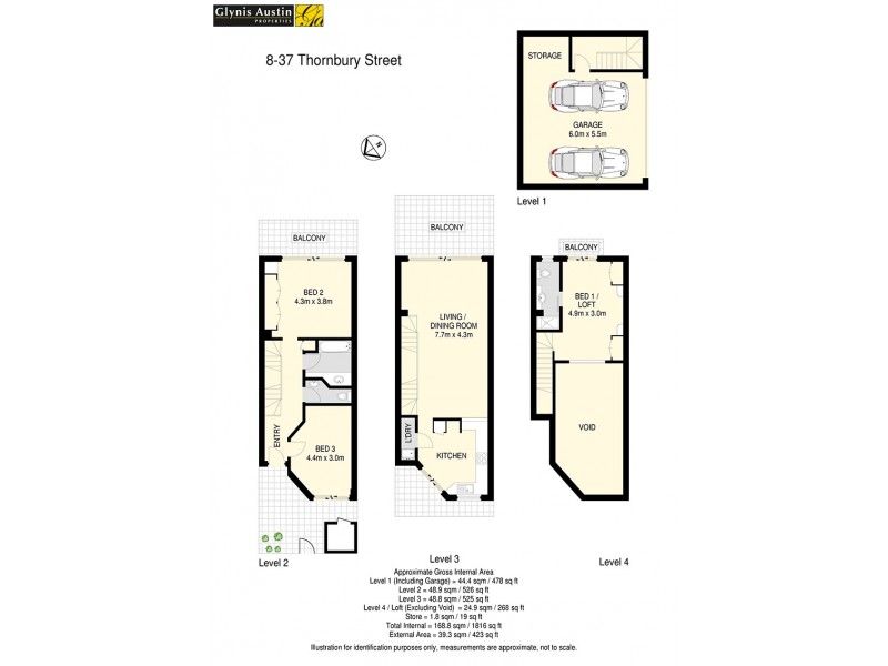 8/37 Thornbury Street, Spring Hill QLD 4000 Floorplan