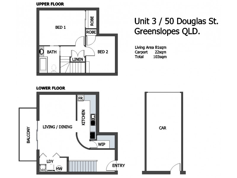 3/50 Douglas Street, Greenslopes QLD 4120 Floorplan