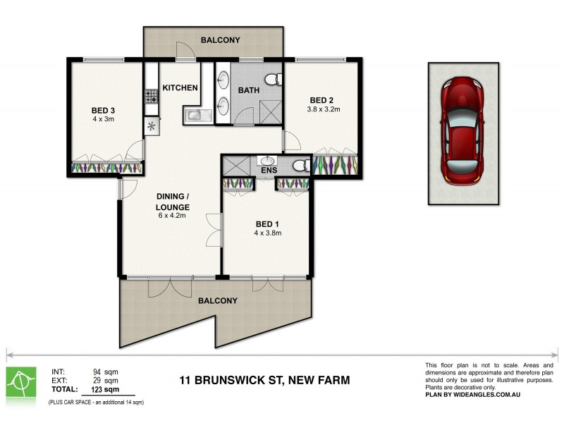 11/550 Brunswick Street, New Farm QLD 4005 Floorplan
