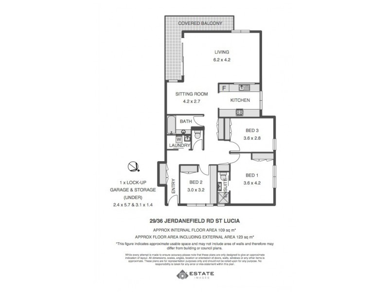 29/36 Jerdanefield Road, St Lucia QLD 4067 Floorplan