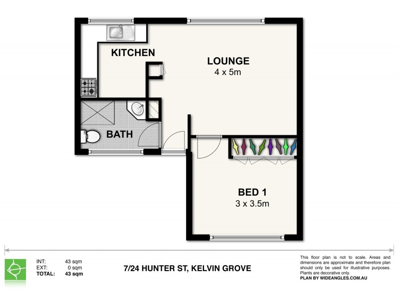 7/24 Hunter Street, Kelvin Grove QLD 4059 Floorplan