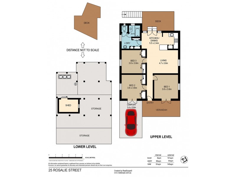 25 Rosalie Street, Bardon QLD 4065 Floorplan