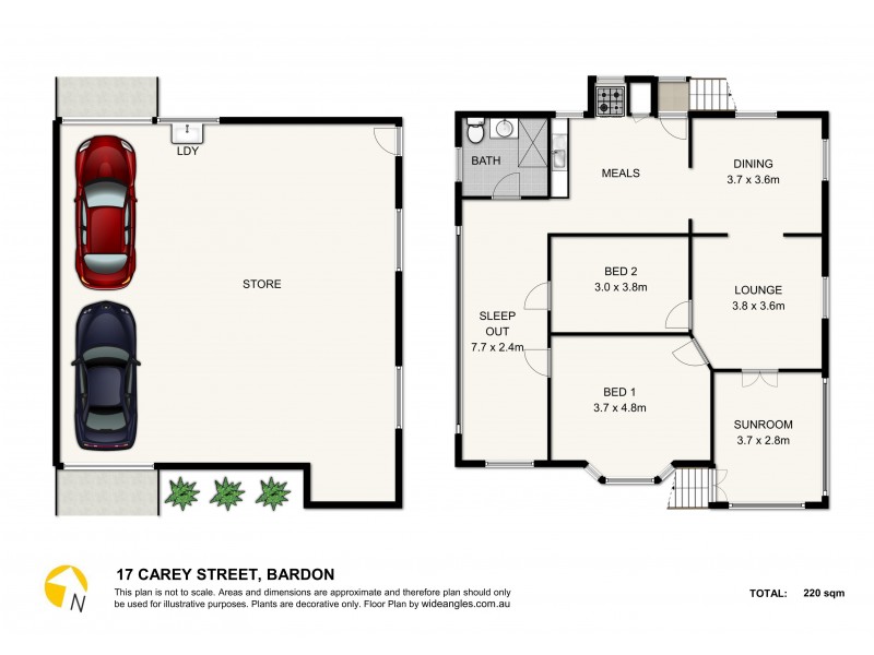 17 Carey Street, Bardon QLD 4065 Floorplan