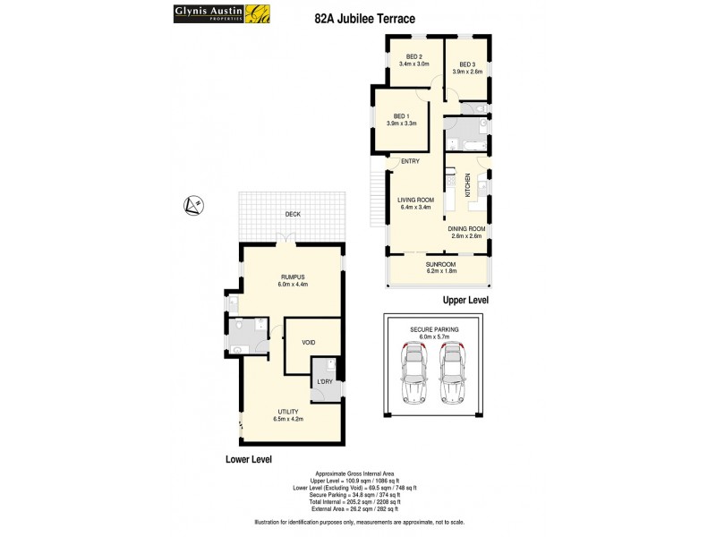82A Jubilee Terrace, Bardon QLD 4065 Floorplan