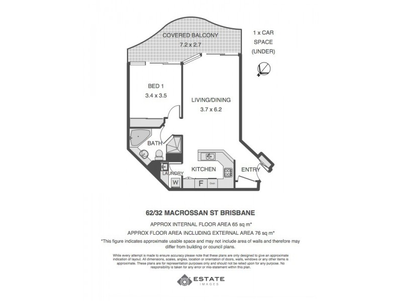62/32 Macrossan Street, Brisbane City QLD 4000 Floorplan