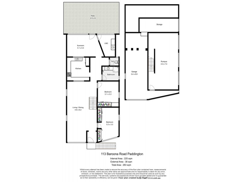 113 Baroona Road, Paddington QLD 4064 Floorplan