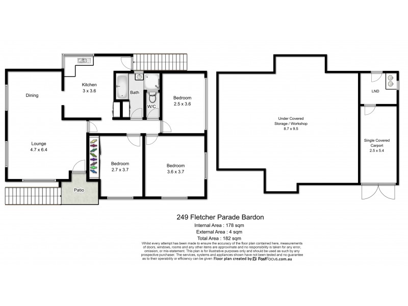 249 Fletcher Parade, Bardon QLD 4065 Floorplan