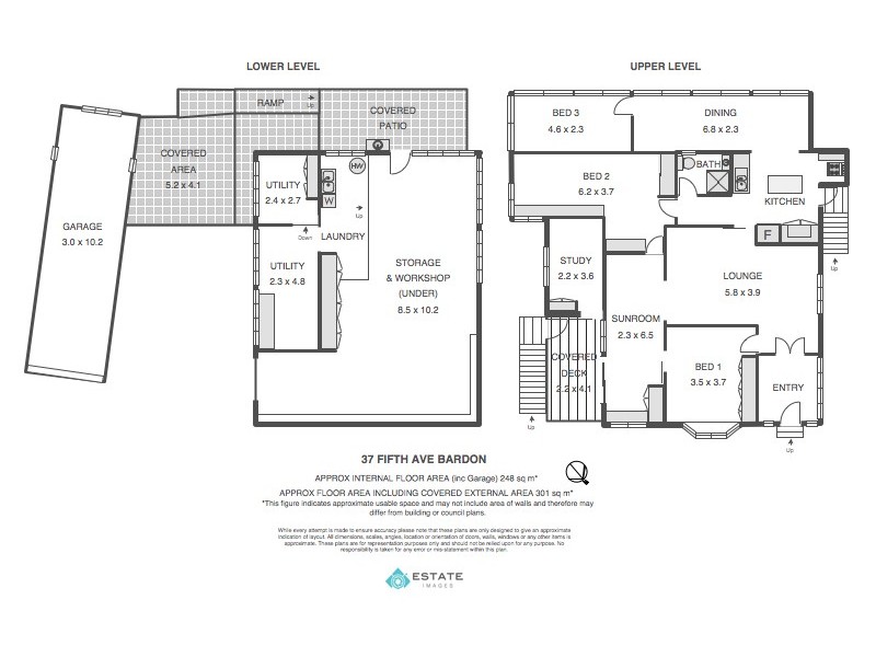 37 Fifth Avenue, Bardon QLD 4065 Floorplan