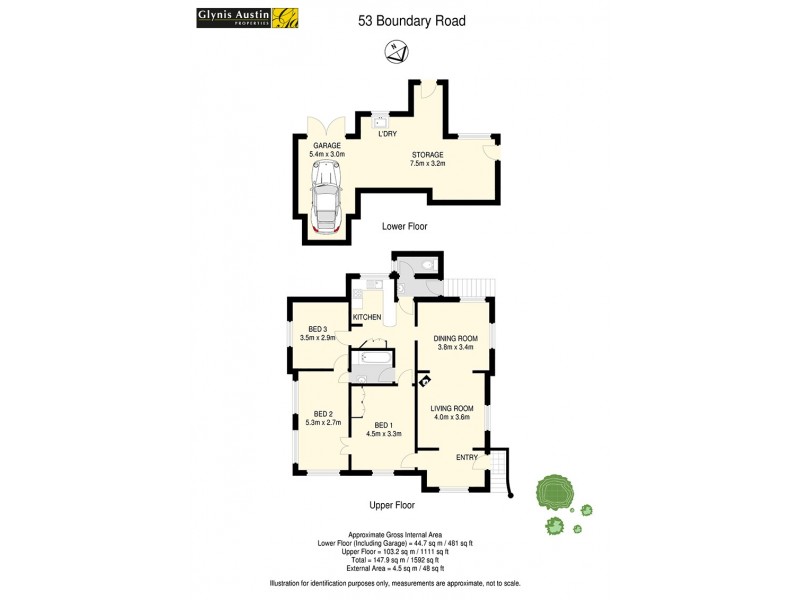 53 Boundary Rd, Bardon QLD 4065 Floorplan