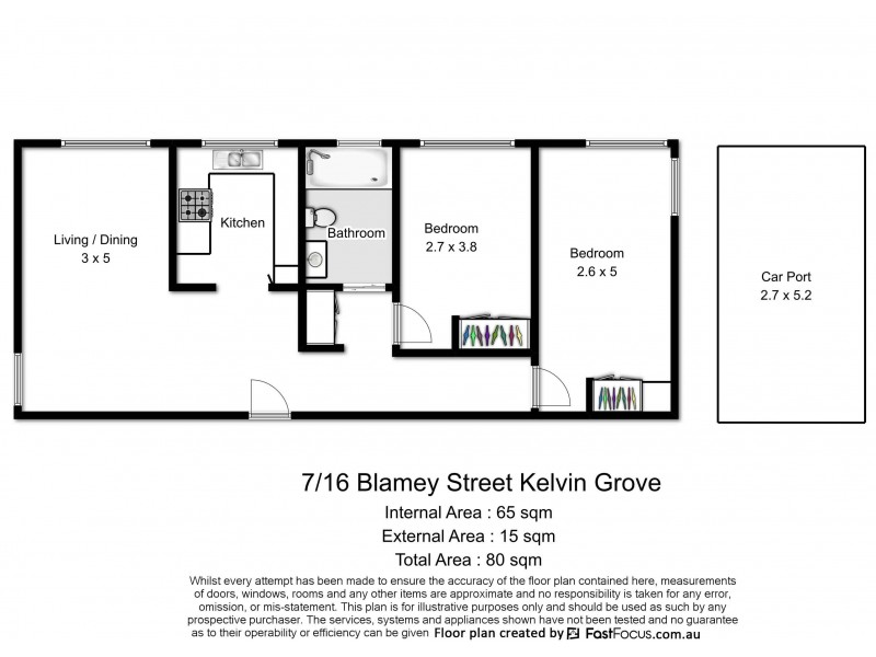 7/16 Blamey Street, Kelvin Grove QLD 4059 Floorplan