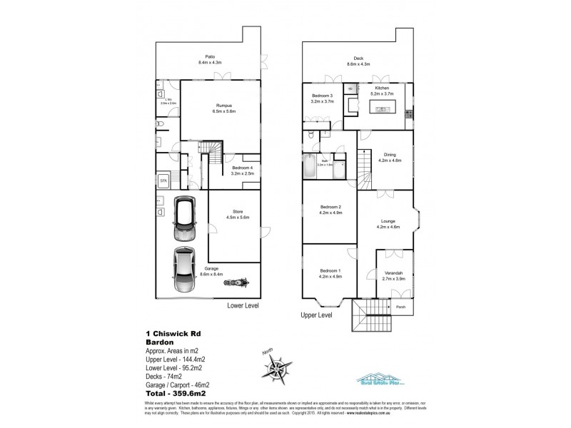 1 Chiswick Road, Bardon QLD 4065 Floorplan