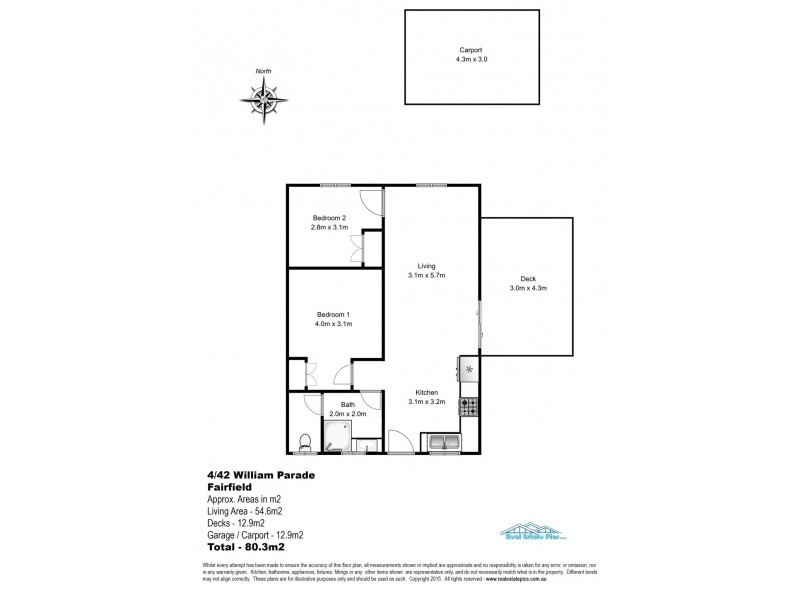 4/42 William Parade, Fairfield QLD 4103 Floorplan