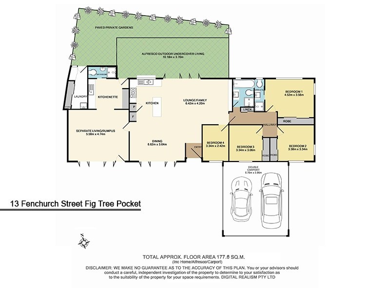13 Fenchurch Street, Fig Tree Pocket QLD 4069 Floorplan