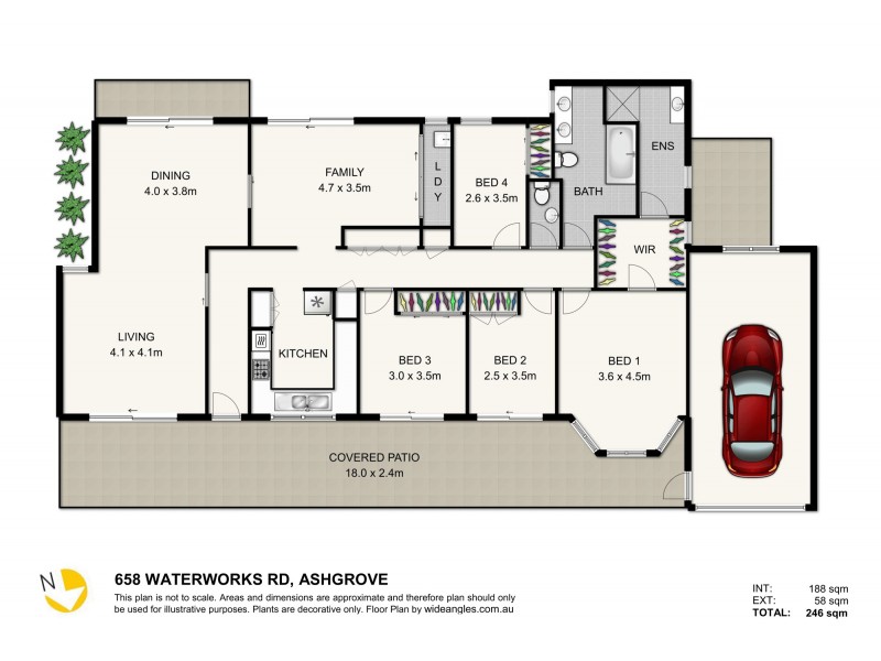 658 Waterworks Road, Ashgrove QLD 4060 Floorplan