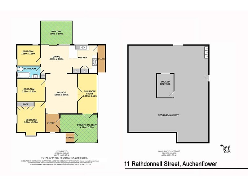 11 Rathdonnell Street, Auchenflower QLD 4066 Floorplan